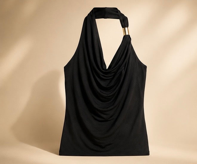 The Draped Halter Top