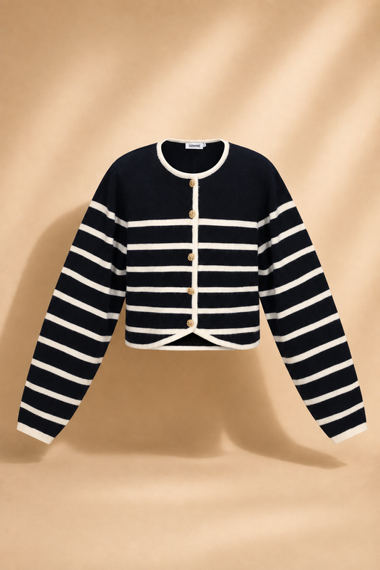 The Paris Striped Cardigan