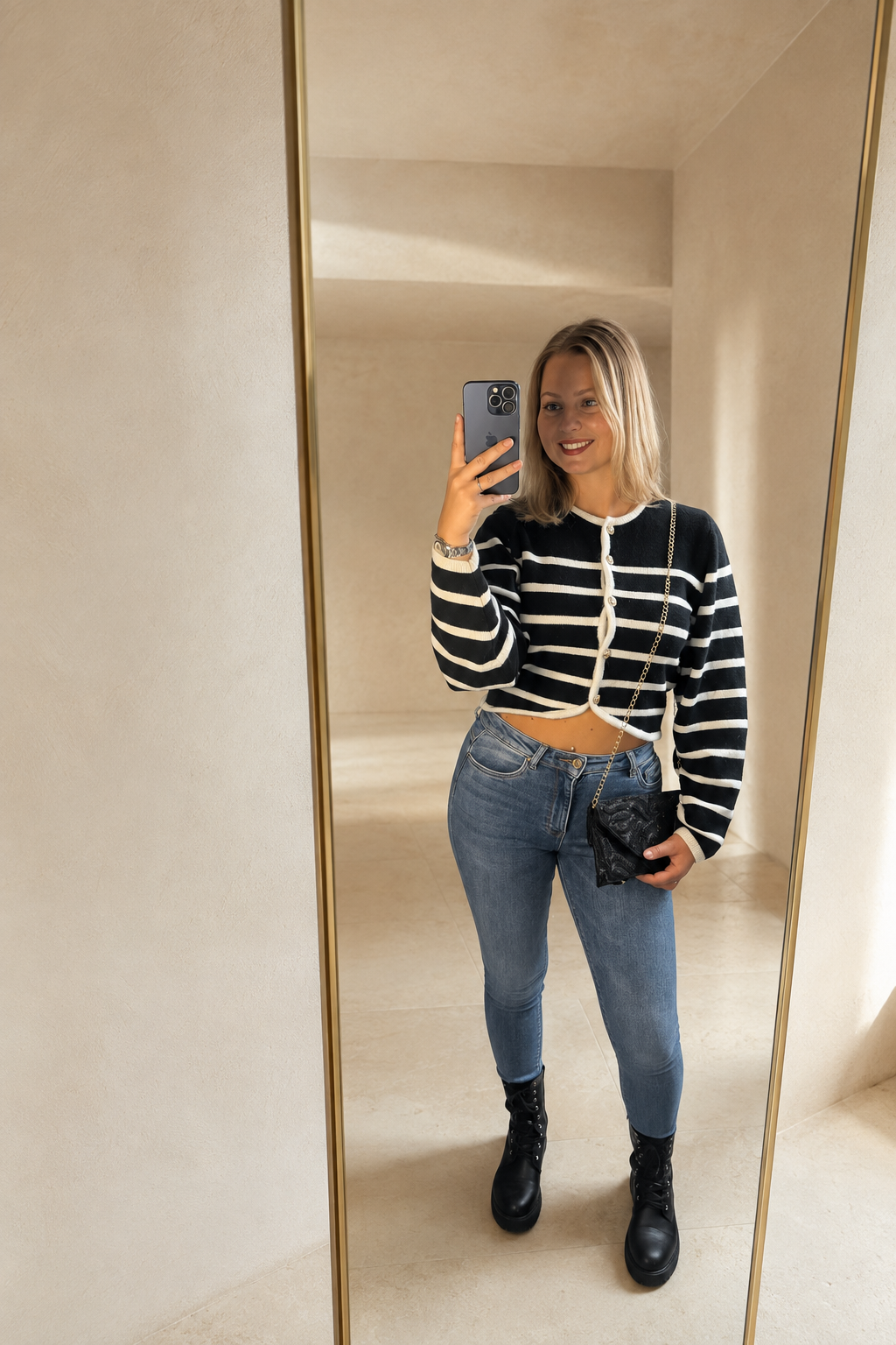 The Paris Striped Cardigan