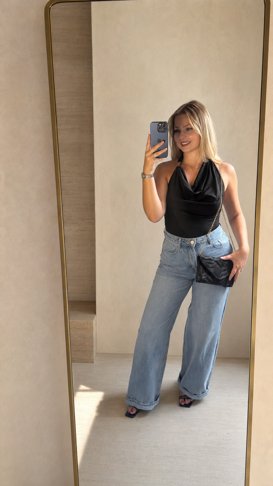 The Lea Wide Leg Jeans - Light Blue